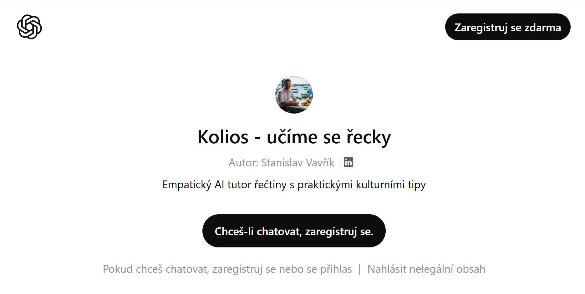 AI asitent pro řečtinu